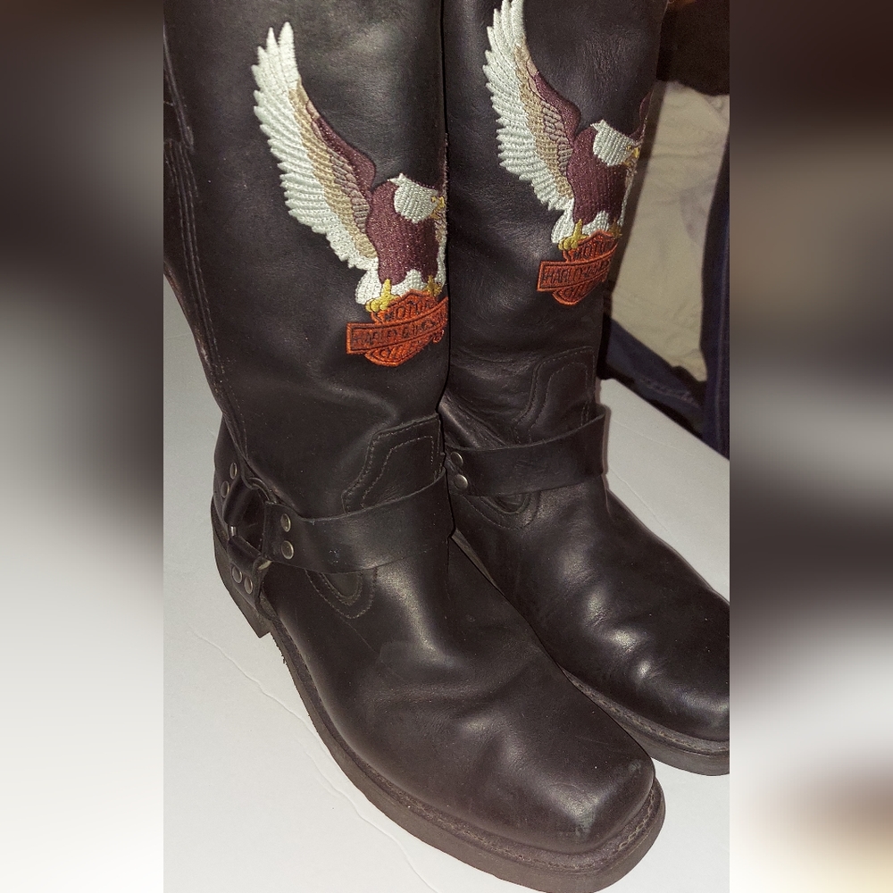Harley Davidson sz Men's 11W genuine riding boots stock no. 93216
